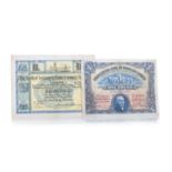 FOUR EARLY SCOTTISH BANKNOTES,