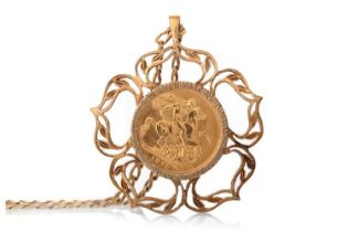 GEORGE V GOLD SOVEREIGN PENDANT,