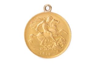 GEORGE V GOLD HALF SOVEREIGN, 1912