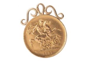 VICTORIA GOLD DOUBLE SOVEREIGN, 1887