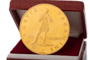 AUSTRIAN OPERETTE PAGANINI GOLD MEDALLION,