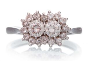 DIAMOND CLUSTER RING,