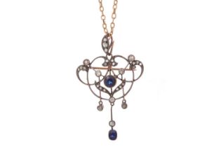 EDWARDIAN HOLBEIN PENDANT,