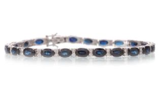 SAPPHIRE AND DIAMOND BRACELET,