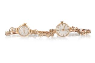 TWO NINE CARAT GOLD MANUAL WIND WRIST WATCHES,
