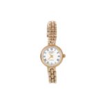 ROTARY NINE CARAT GOLD QUARTZ WRIST WATCH,