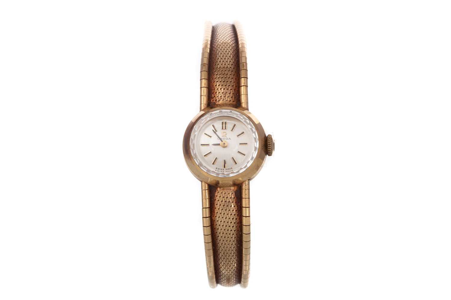 OMEGA NINE CARAT GOLD MANUAL WIND WRIST WATCH, - Image 2 of 2