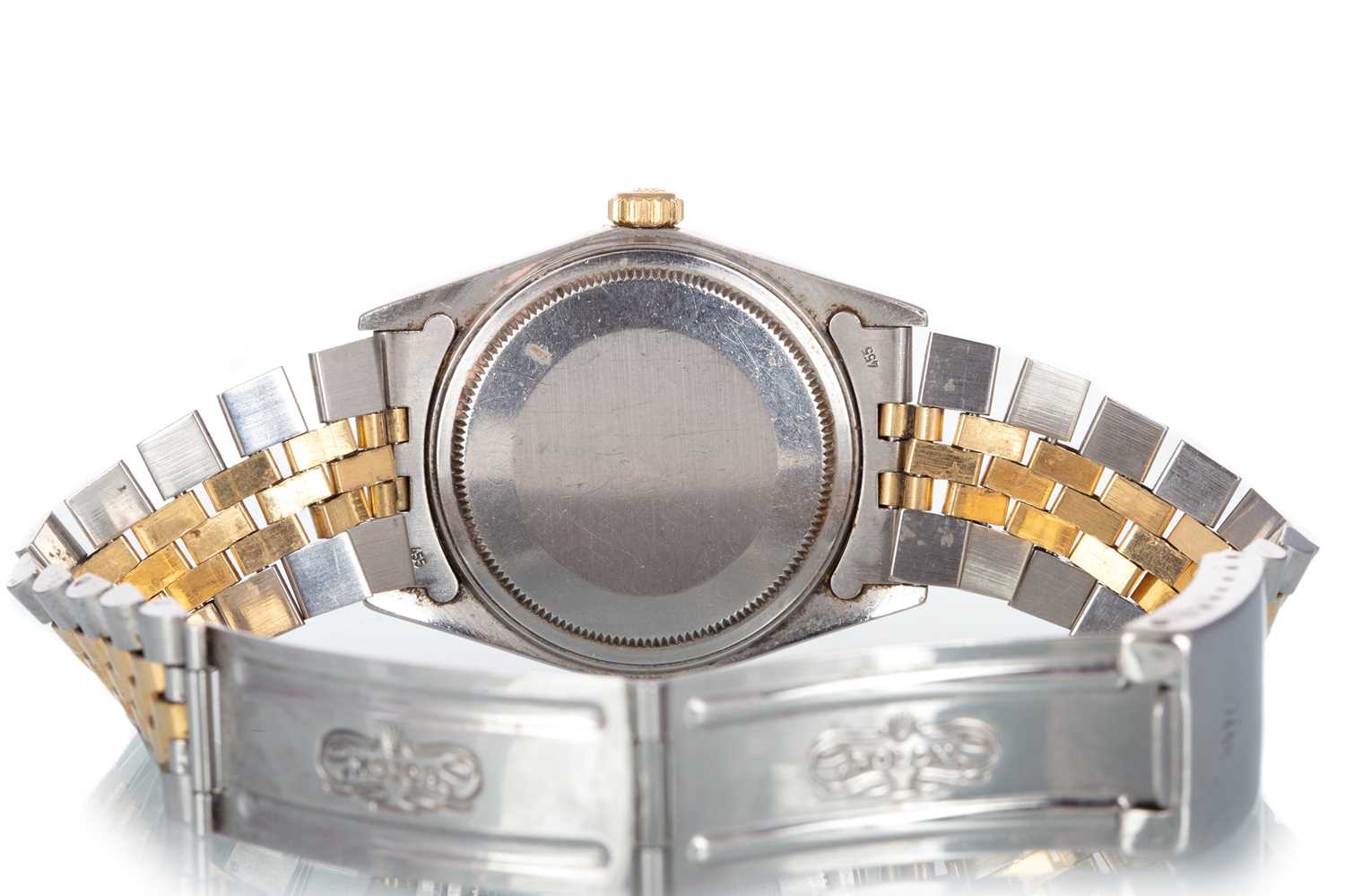 ROLEX, OYSTER PERPETUAL DATEJUST STAINLESS STEEL AUTOMATIC WRIST WATCH - Image 3 of 3