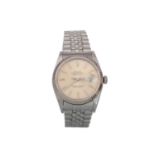 ROLEX OYSTER PERPETUAL STAINLESS STEEL AUTOMATIC WRIST WATCH,