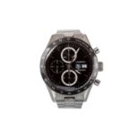 TAG HEUER CARRERA STAINLESS STEEL AUTOMATIC WRIST WATCH,
