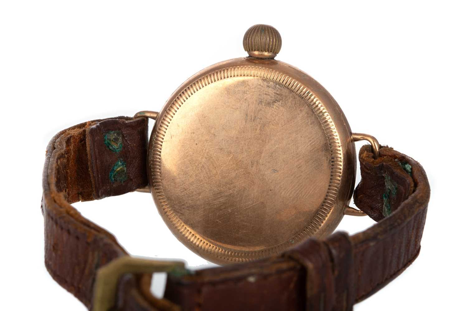 WWI NINE CARAT GOLD TRENCH WATCH, - Image 2 of 3