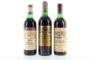 3 BOTTLES OF VINTAGE RED WINE INCLUDING CHATEAU CANTENAC BROWN 1984 MARGAUX
