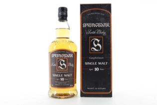 SPRINGBANK 10 YEAR OLD CAMBELTOWN SINGLE MALT