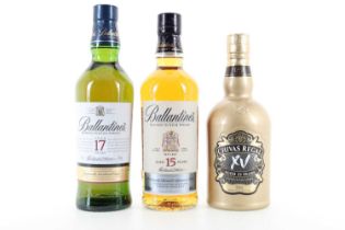 BALLANTINE'S 17 YEAR OLD, 15 YEAR OLD AND CHIVAS REGAL 15 YEAR OLD BLENDED WHISKY