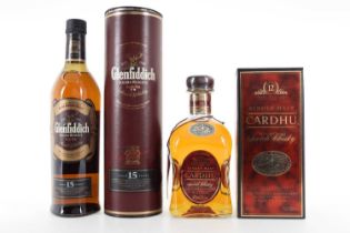 GLENFIDDICH 15 YEAR OLD SOLERA RESERVE AND CARDHU 12 YEAR OLD SPEYSIDE SINGLE MALT