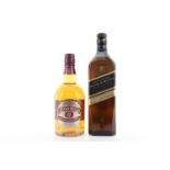 JOHNNIE WALKER DOUBLE BLACK 1L AND CHIVAS REGAL 12 YEAR OLD BLENDED WHISKY