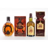 DIMPLE 15 YEAR OLD 75CL AND J&B 15 YEAR OLD RESERVE BLENDED WHISKY
