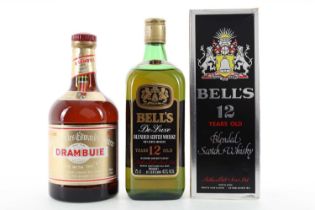 BELL'S 12 YEAR OLD 75CL AND DRAMBUIE 75CL BLENDED WHISKY AND LIQUEUR