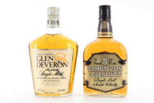 GLEN DEVERON 8 YEAR OLD 1970S 26 2/3 FL OZ AND TAMNAVULIN-GLENLIVET 1970S 26 2/3 FL OZ SPEYSIDE SING