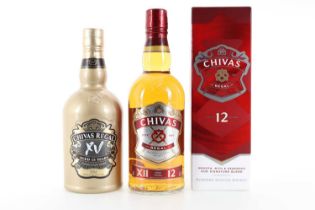 CHIVAS REGAL 15 YEAR OLD 75CL AND 12 YEAR OLD 75CL BLENDED WHISKY