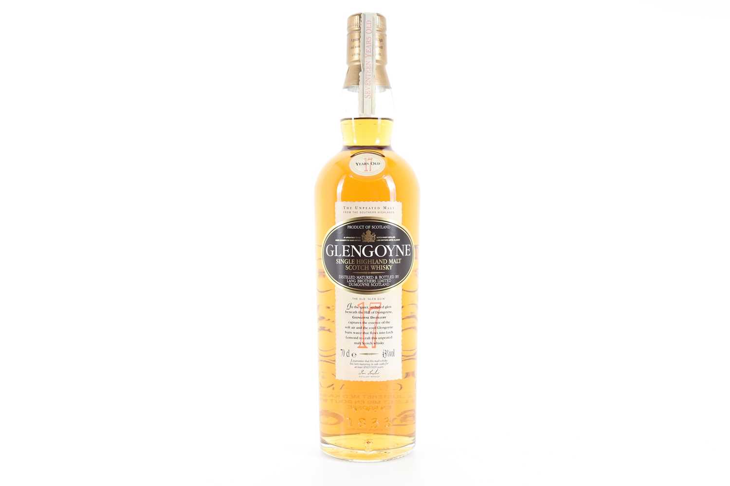 GLENGOYNE 17 YEAR OLD HIGHLAND SINGLE MALT