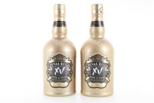 2 BOTTLES OF CHIVAS REGAL 15 YEAR OLD 75CL BLENDED WHISKY