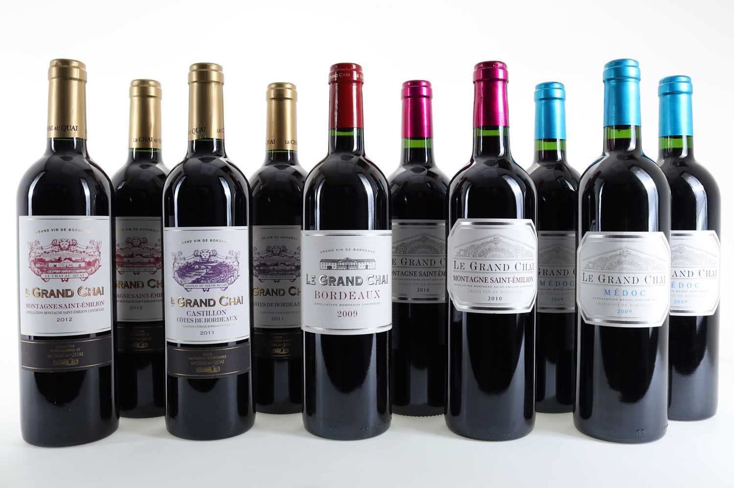 10 BOTTLES OF CHATEAU GRAND CHAI INCLUDING 2009 MEDOC