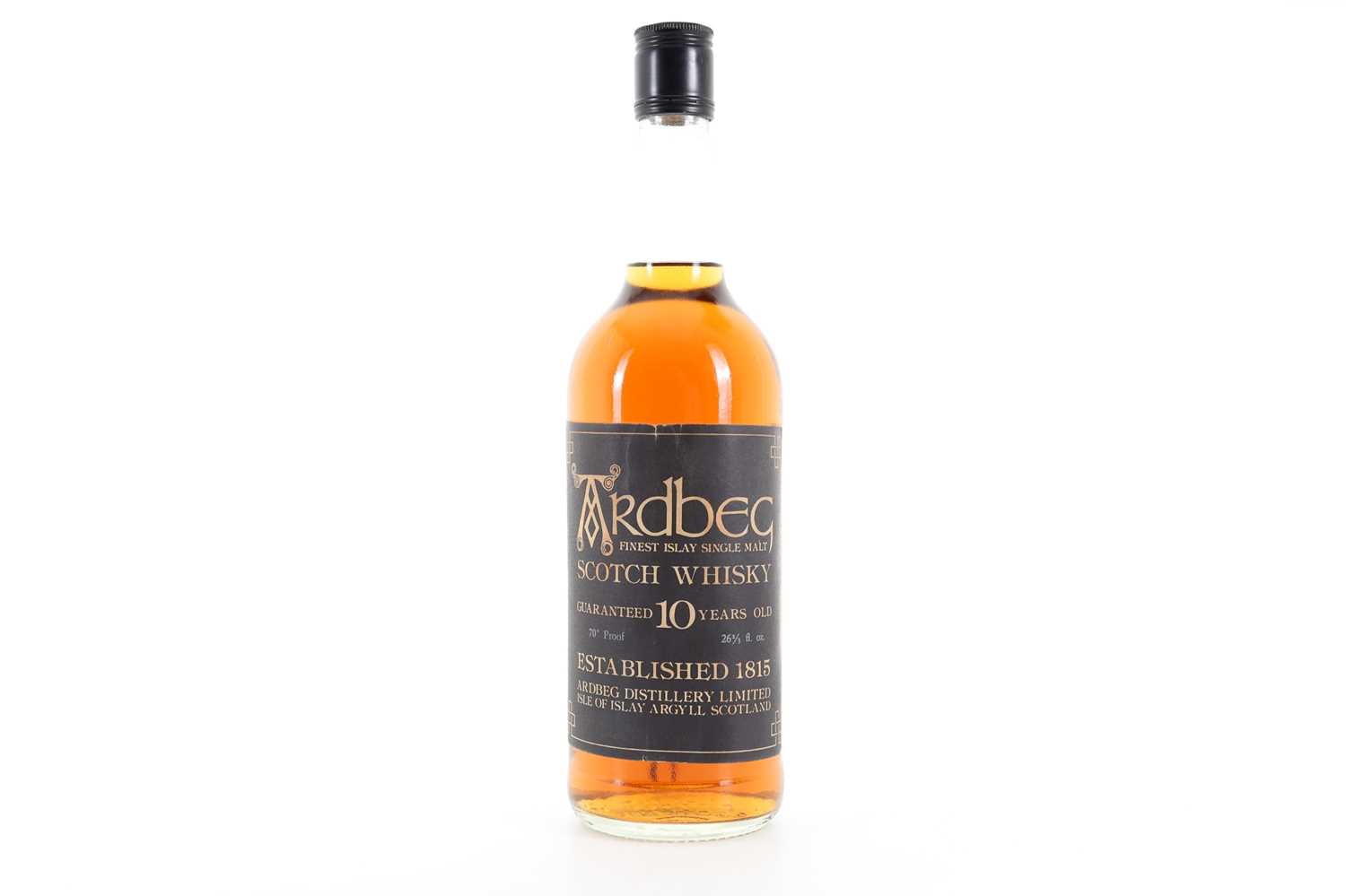 ARDBEG GUARANTEED 10 YEAR OLD 1970S 26 2/3 FL OZ ISLAY SINGLE MALT