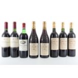 8 BOTTLES OF VINTAGE FRENCH RED WINE INCLUDING 2 BOTTLES OF BARTON & GUESTIER 2001 CHATEAUNEUF-DU-PA