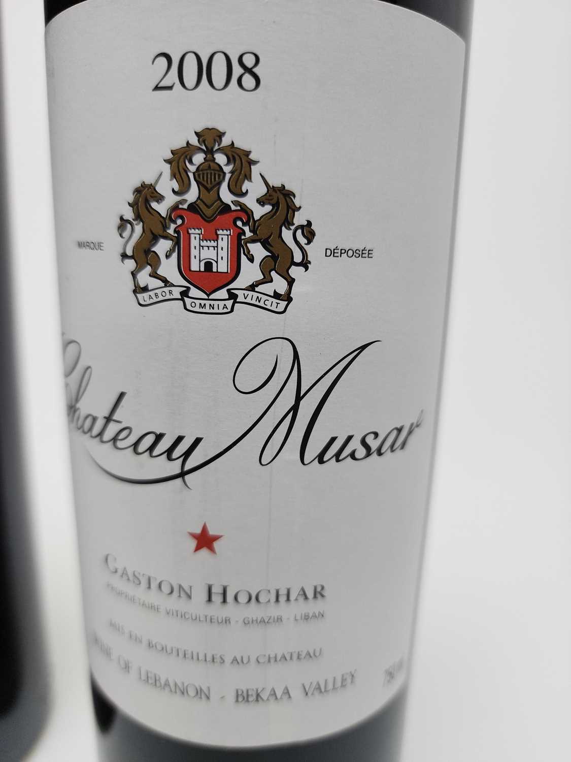 3 BOTTLES OF GASTON HOCHAR 2008 CHATEAU MUSAR LEBANON - BEKAA VALLEY - Image 5 of 5