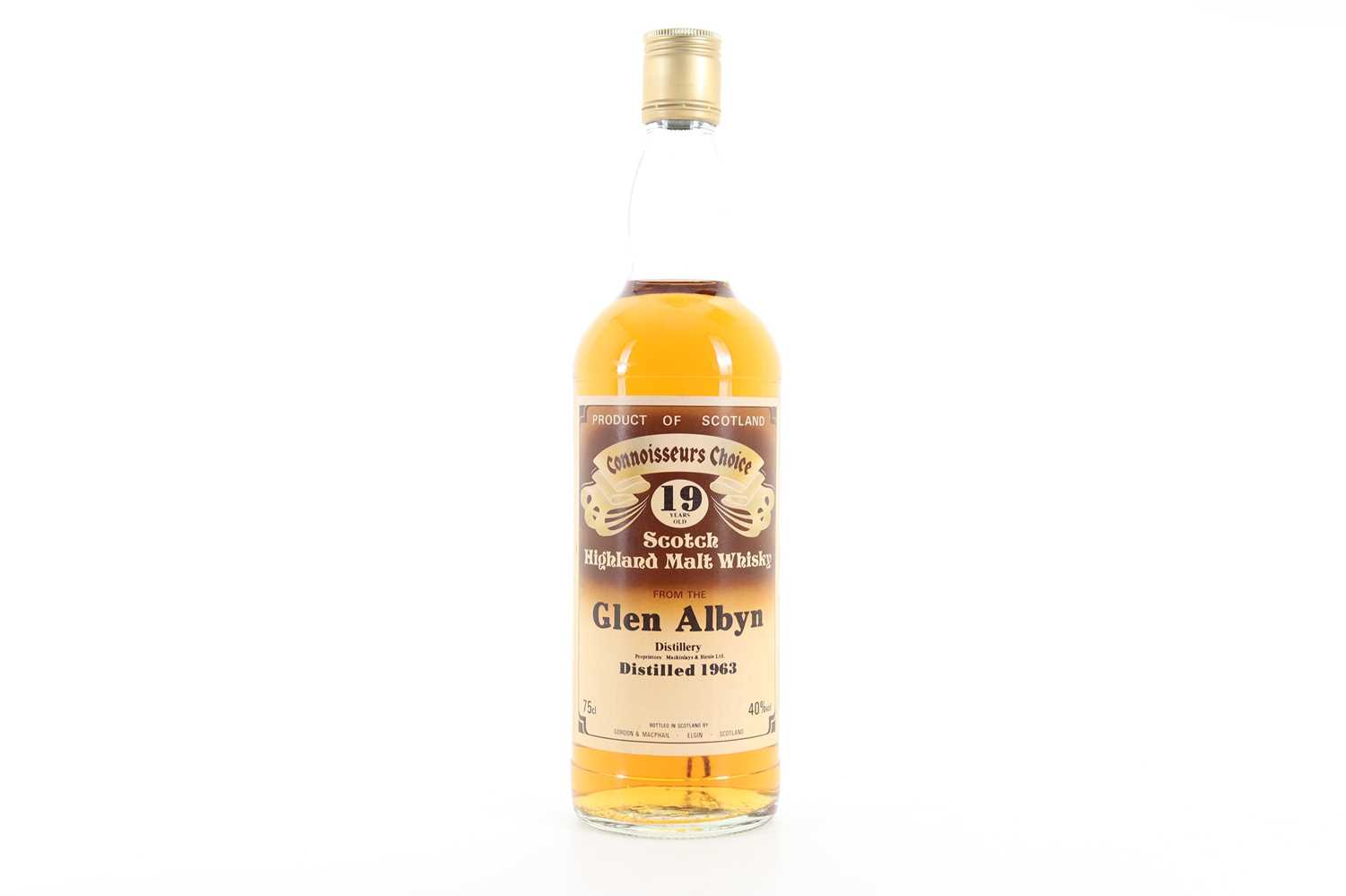 GLEN ALBYN 1963 19 YEAR OLD GORDON & MACPHAIL CONNOISSEURS CHOICE 75CL HIGHLAND SINGLE MALT