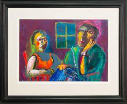 * NEIL MACPHERSON RSA RGI RSW (SCOTTISH b. 1954), TWO FIGURES BY A WINDOW