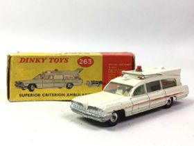 CORGI SUPERIOR CRITERION AMBULANCE, MODEL NUMBER 263