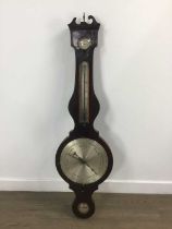 REGENCY MAHOGANY BANJO BAROMETER, JONES OF LONDON