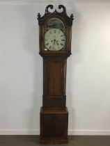 GEORGE III MAHOGANY LONGCASE CLOCK,