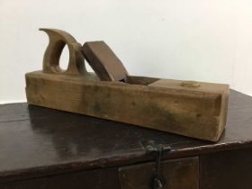 OAK TOOL CHEST AND TOOLS, EARLY 20TH CENTURY