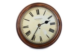 DUFF & MILLER OF PAISLEY, WALNUT FRAMED WALL CLOCK, EARLY 20TH CENTURY