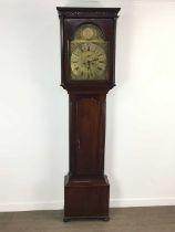 GEORGE III MAHOGANY LONGCASE CLOCK, JOHN HAMILTON OF GLASGOW