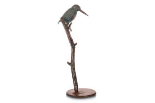 NIK BURNS, SCULPTURE OF A KINGFISHER,