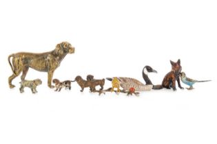 IN THE MANNER OF FRANZ XAVER BERGMANN, COLLECTION OF COLD PAINTED ANIMALS, LATE 19TH / EARLY 20TH CE