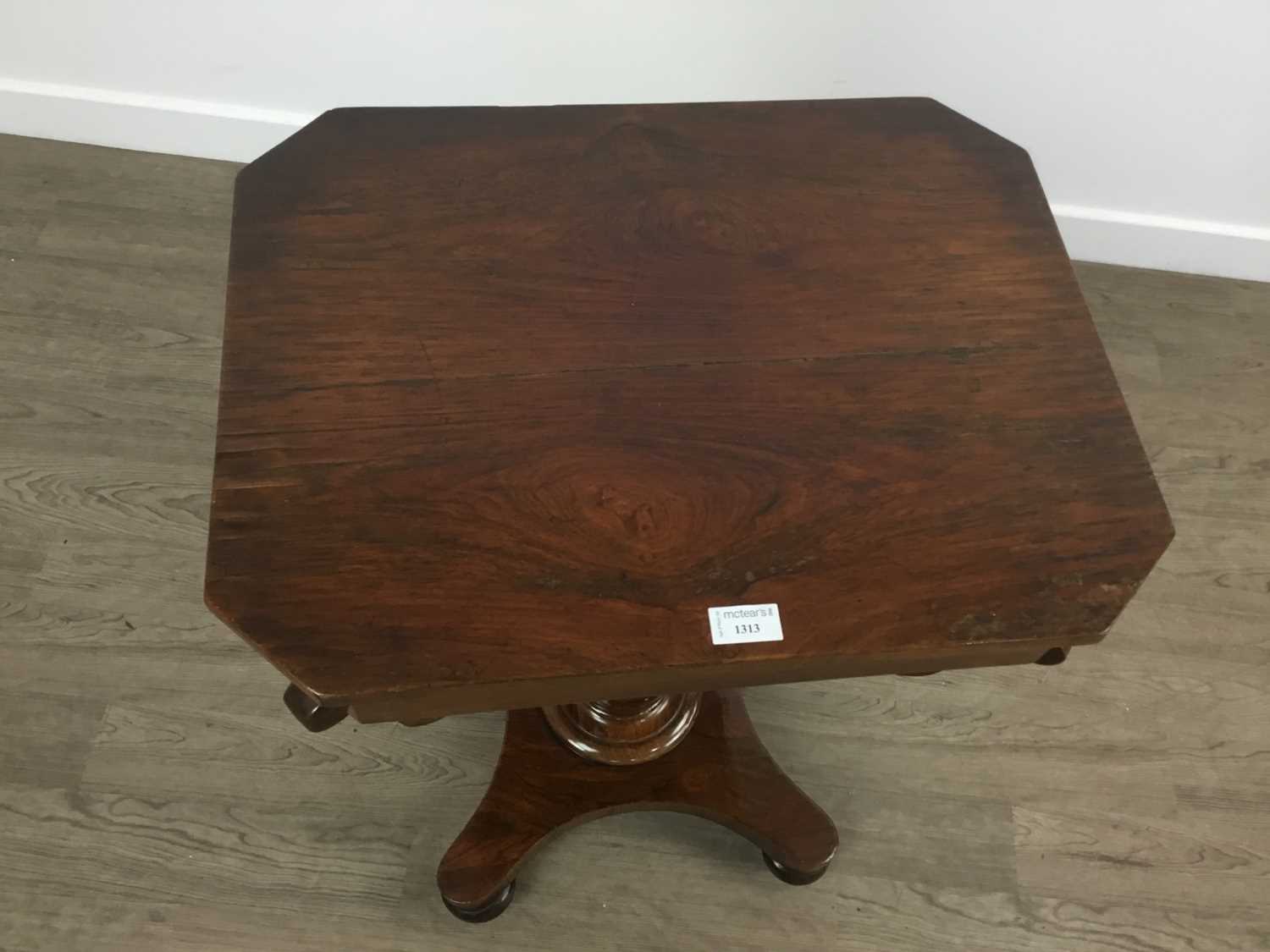 VICTORIAN ROSEWOOD SEWING TABLE, MID-19TH CENTURY - Image 2 of 2