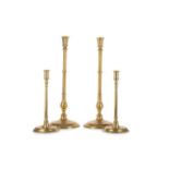 PAIR OF BRASS ALTAR CANDLESTICKS LATE 19TH / EARLY 20TH CENTURY