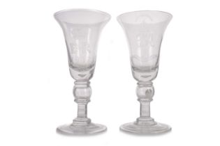 ROYAL BRIERLEY, TWO CORONATION COIN GOBLETS, CIRCA 1937