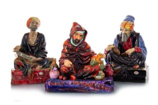 ROYAL DOULTON, THREE FIGURES, ARABIAN NIGHTS SERIES