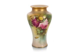 F. HARPER FOR ROYAL WORCESTER, BALUSTER SHAPED VASE