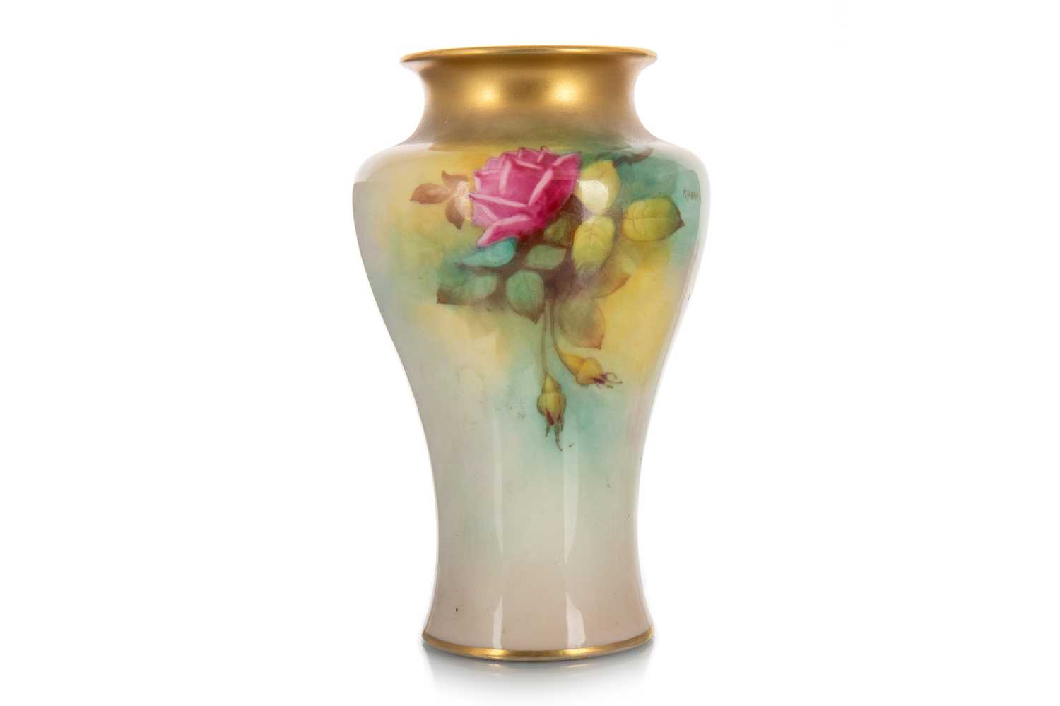 F. HARPER FOR ROYAL WORCESTER, BALUSTER SHAPED VASE - Image 2 of 3