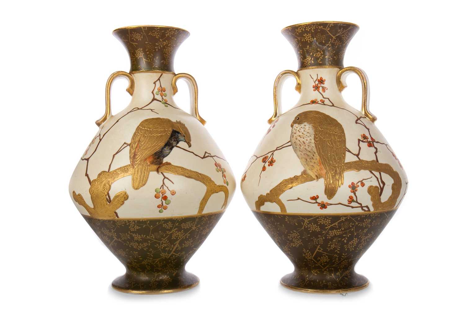 WEDGWOOD, PAIR OF AESTHETIC PERIOD VASES, LATE 19TH CENTURY