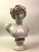 AFTER THE ANTIQUE, BUST OF ANTINOUS, SECOND HALF OF THE 20TH CENTURY