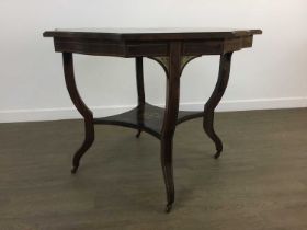 LATE VICTORIAN ROSEWOOD CENTRE TABLE,