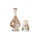 ROYAL WORCESTER, TWO AESTHETIC PERIOD VASES, LATE 19TH CENTURY
